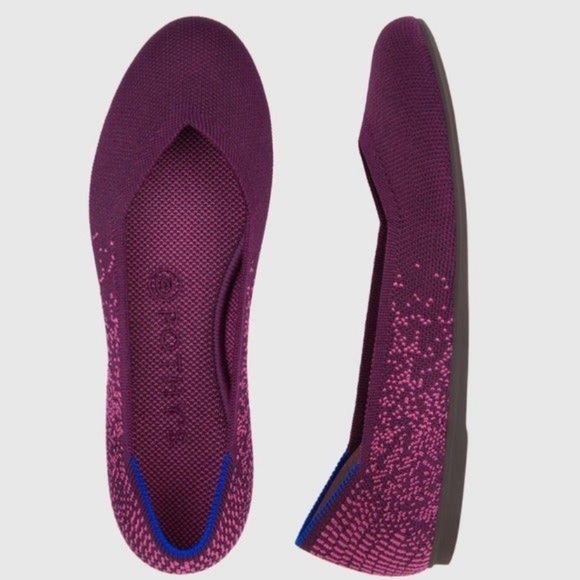 ROTHY’S RETIRED Fig Python Round Toe Flats 9 - Picture 1 of 12